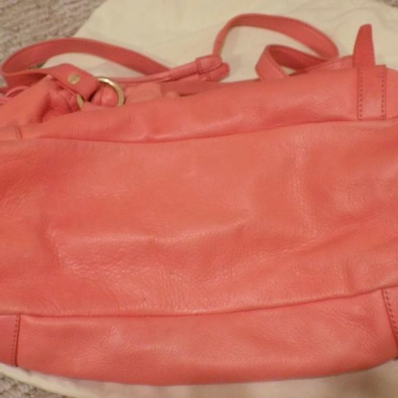 J. CREW Salmon Leather Purse with Dust Bag - Picture 5 of 7